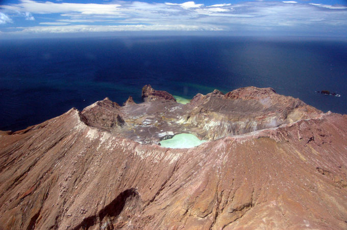 image of Whakaari crater