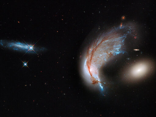 three galaxies