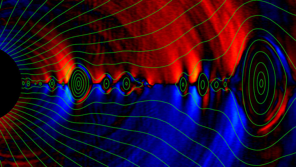 falling into a black hole simulation