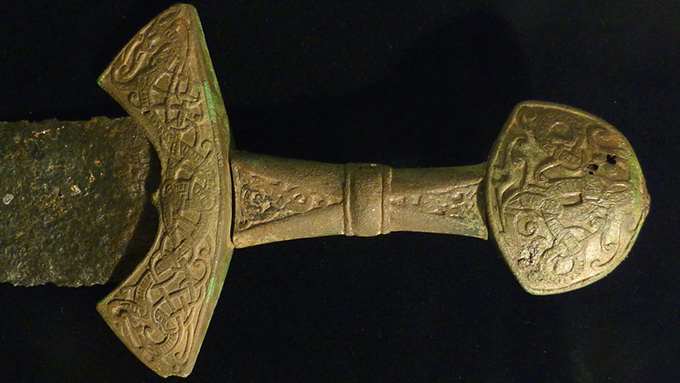 sword with a bronze hilt