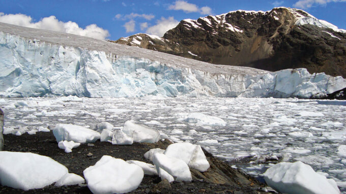 Pastoruri Glacier in the Peruvian Andes