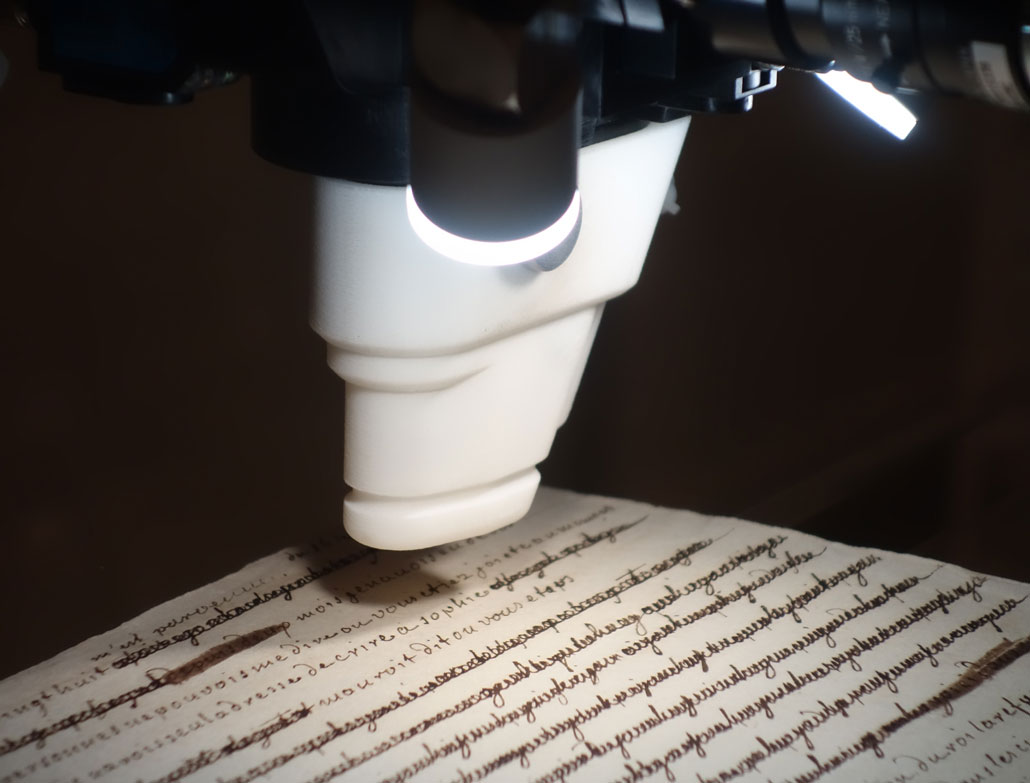 Ink analysis reveals Marie Antoinette’s letters’ hidden words and who censored them an X-ray fluorescence scanner images one of Marie Antoinette's letters