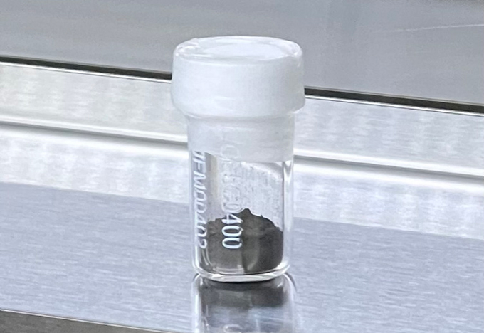vial containing a moon rock sample