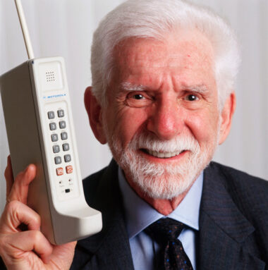 Martin Cooper with big phone