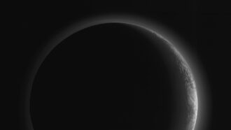image of Pluto's dark side