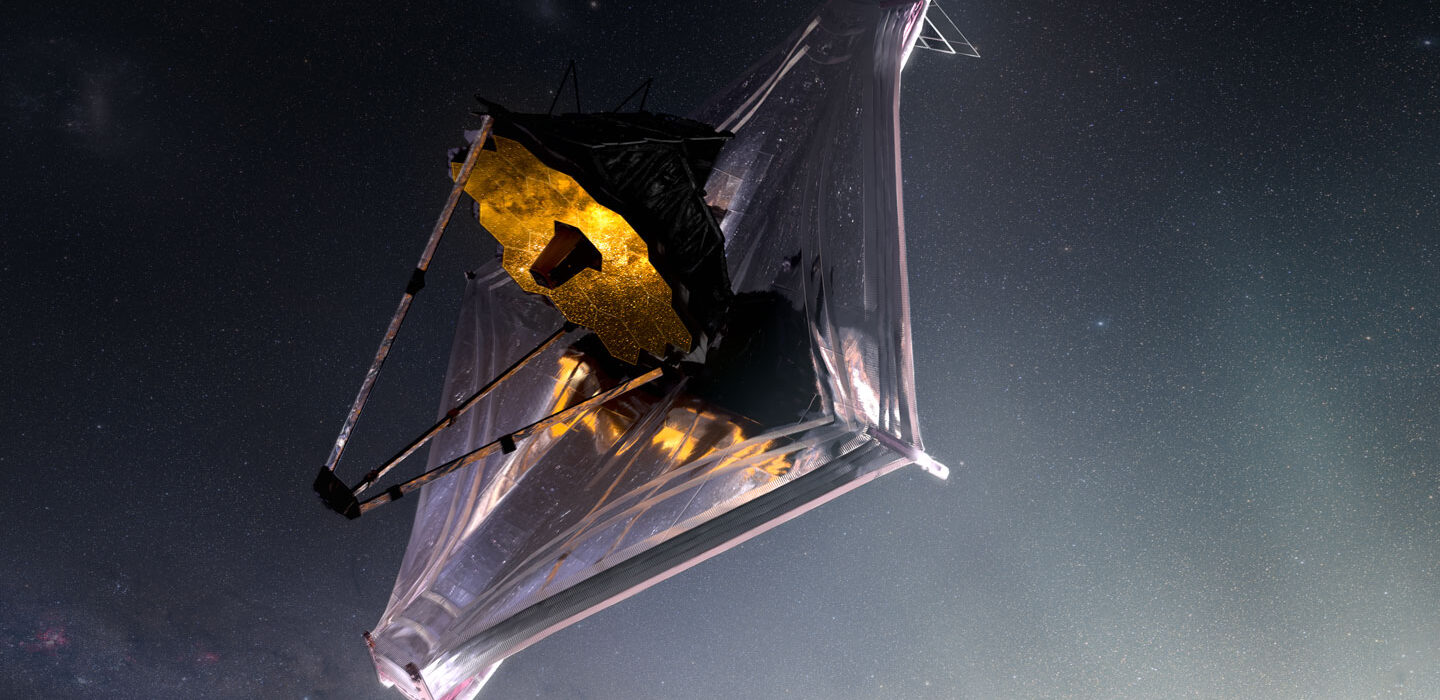 Illustration of the James Webb Space Telescope fully deployed