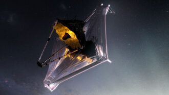 Illustration of the James Webb Space Telescope fully deployed