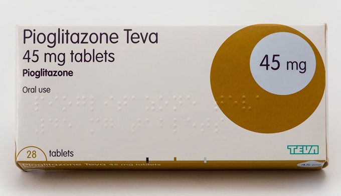photo of a box of Pioglitazone tablets