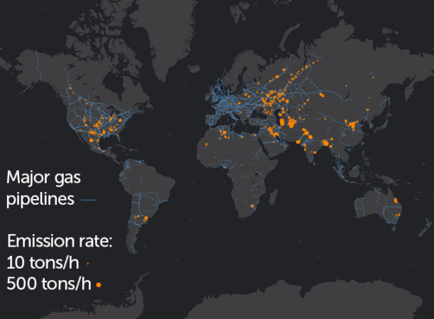 methane map