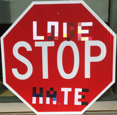 Stop sign stickers