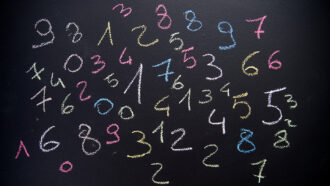 image of numbers written on a chalkboard