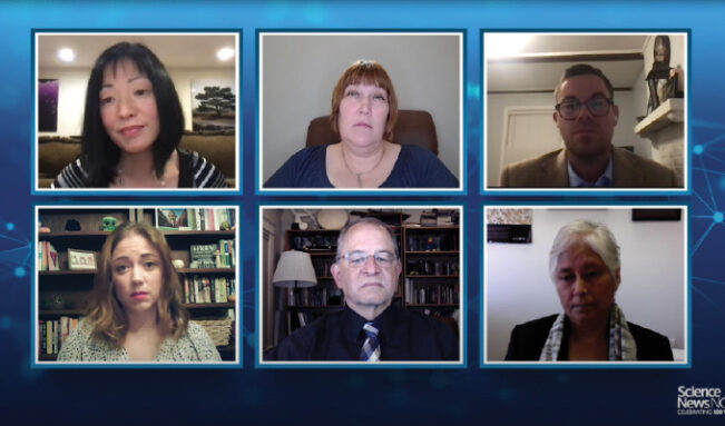 screenshot of a webinar that featured Science News reporters and scientists who study the coronavirus