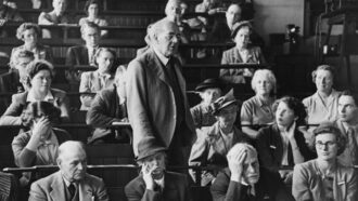 Richardson in a classroom