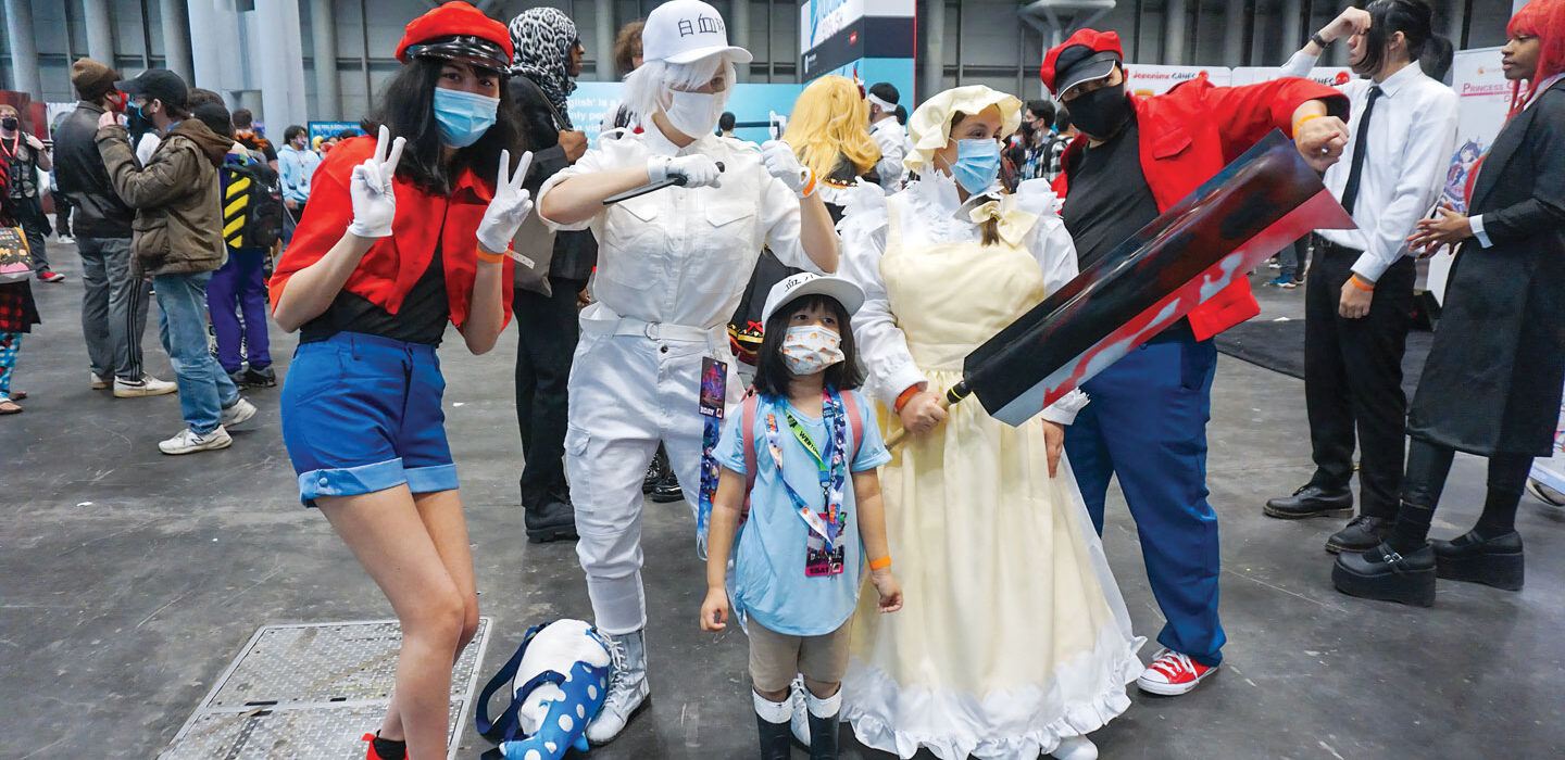 attendees dress up in costumes at Anime NYC