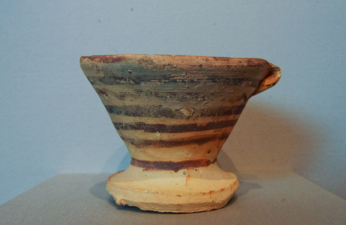 cone-shaped ceramic artifact used to burn incense