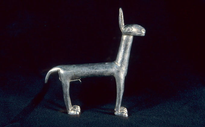silver llama figurine