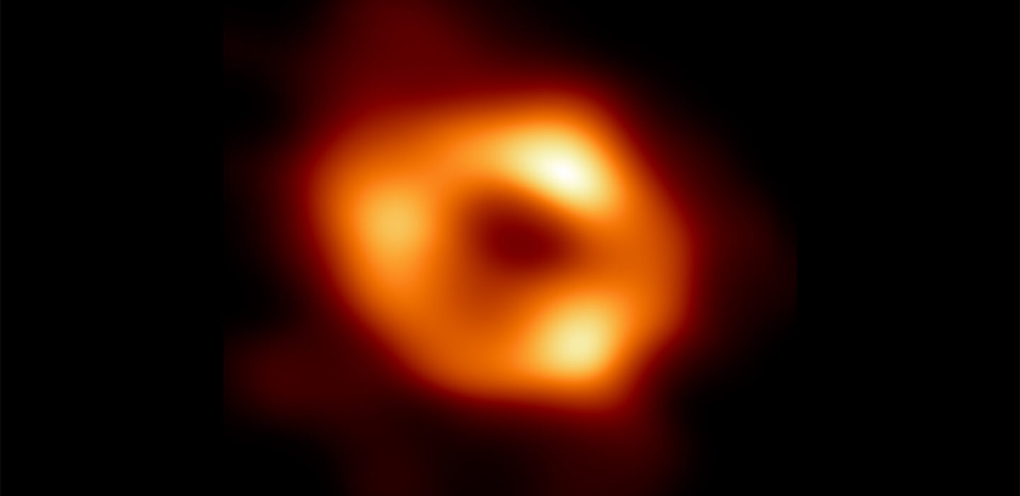 An image of Sagittarius A*, the black hole at the center of the Milky Way