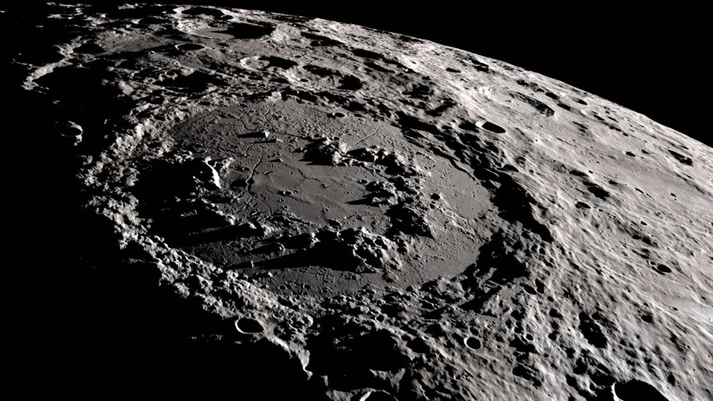 Schrödinger crater on the moon
