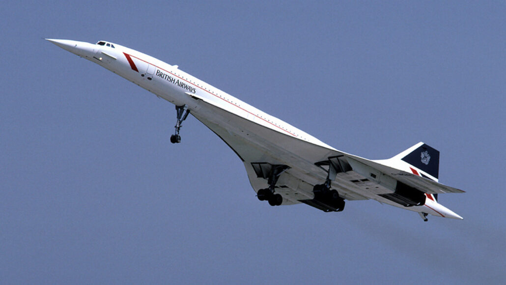 Concorde supersonic jet