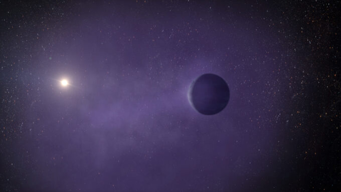 illustration of a mini-Neptune exoplanet