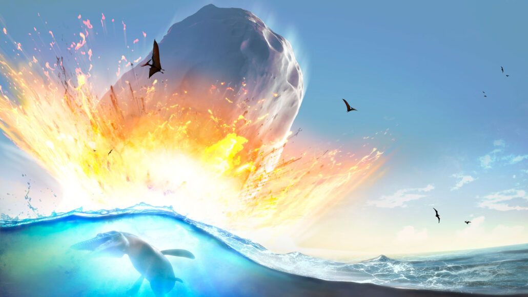 Not one, but two asteroids might have slain the dinosaurs