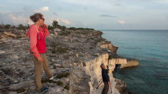 Jacky Austermann and William D'Andrea on the Bahamas' Crooked Island