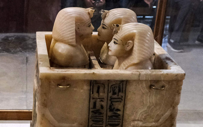 King Tut’s tomb still has secrets to reveal 100 years after its discovery 11 Alabaster shrine with four chambers; three of the chambers have lids shaped like Pharoah heads.