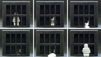article material science gallery of images showing a Lego-like figure liquifying to escape from a prison