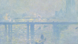 Claude Monet’s 1899 painting “Charing Cross Bridge”.