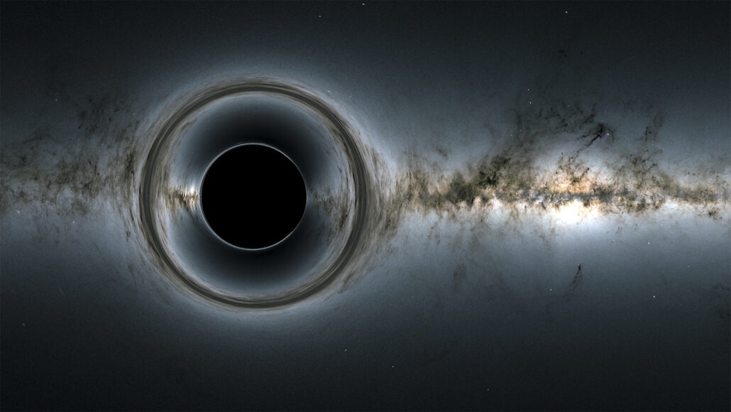 An illustration of a black hole.