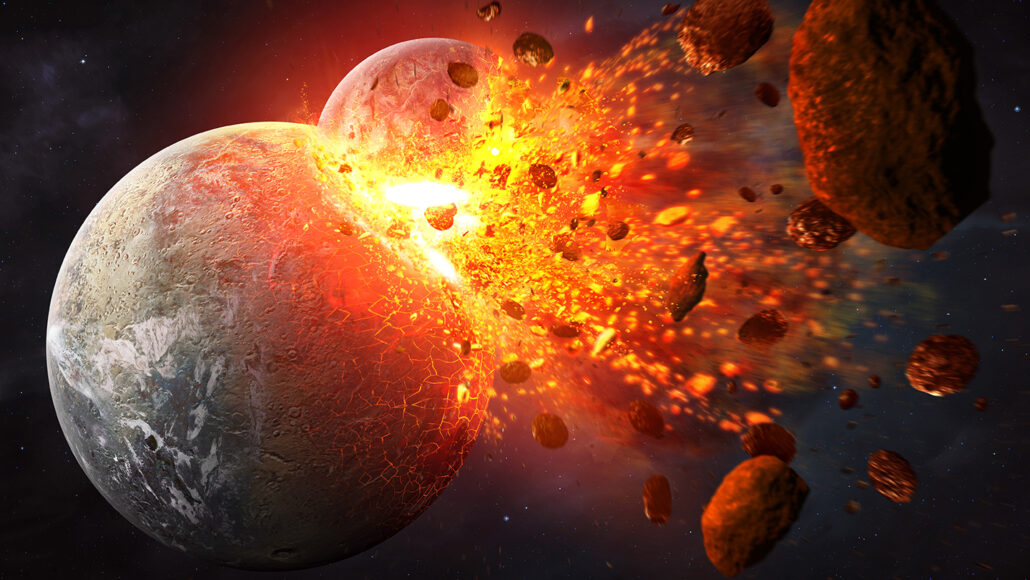 The Origin of Earths Moon and its Impact on Plate Tectonics