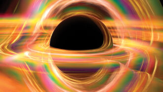 illustration of a black hole