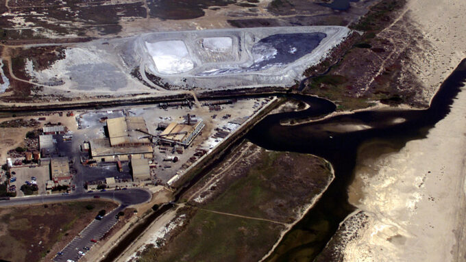 an aerial image of the Halaco Engineering Company site
