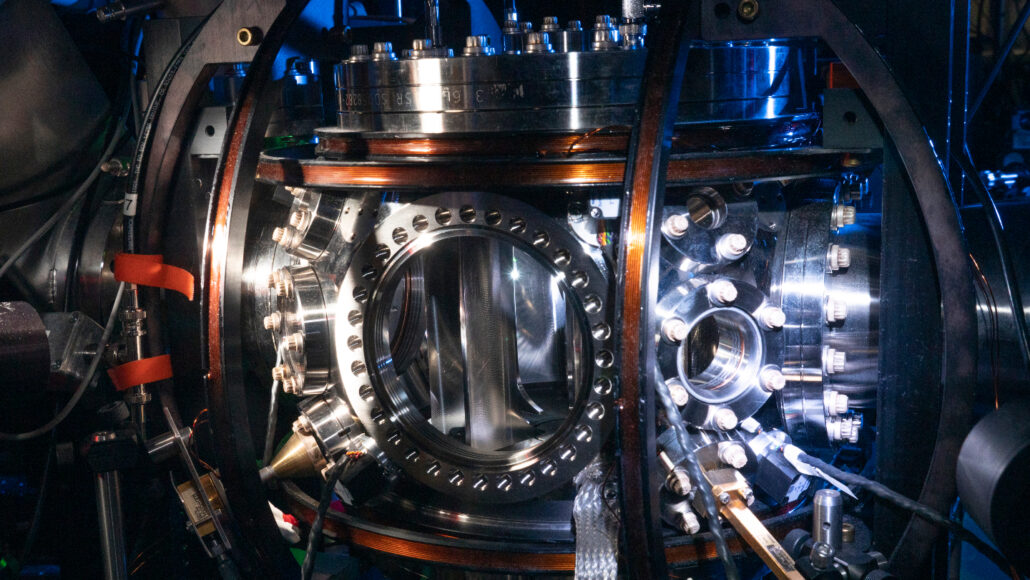 photo of a vacuum chamber