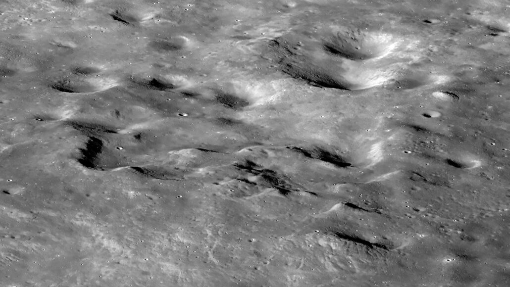 A photo of the lunar surface