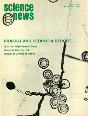 cover of the July 21, 1973 issue of Science News