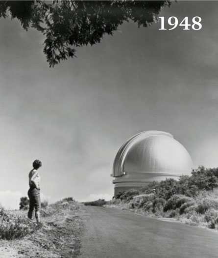 200-inch Hale reflecting telescope at Mount Palomar observatory | Source: Bettman/Corbis