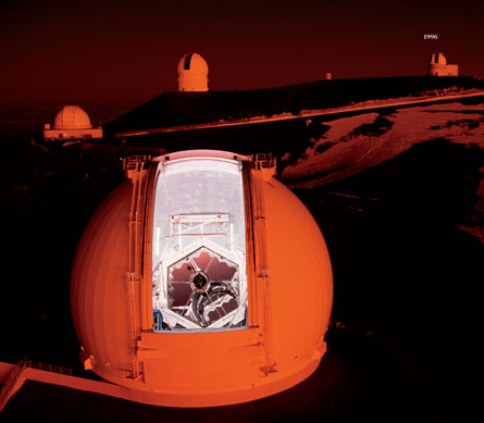 The second of the Keck twins is completed at Mauna Kea. | Source: Roger Ressmyer/Corbis