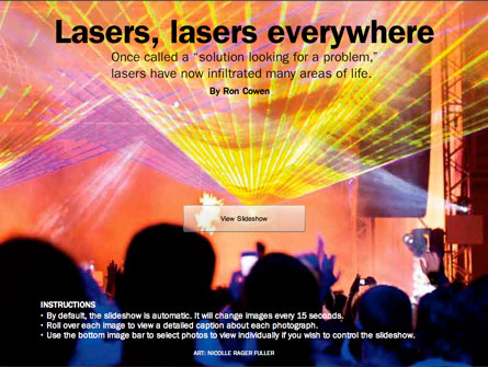 Lasers, lasers everywhere