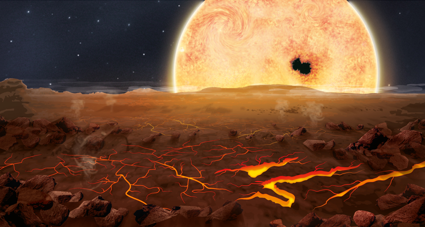 An Earth-sized hell circles faraway star