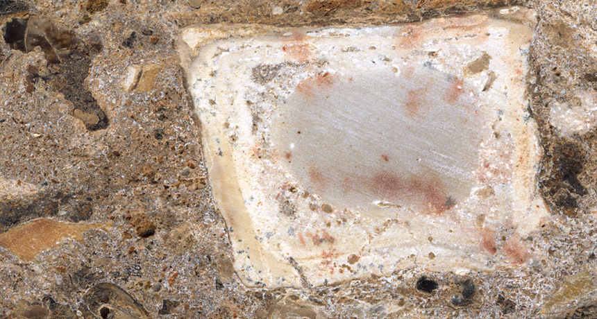 ancient hearth remnant