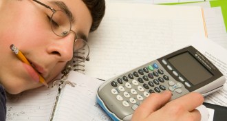 kid sleeping on his books