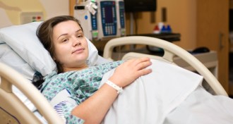pregnant woman in hospital