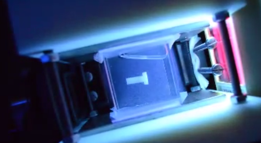 nylon screw being magnetically levitated