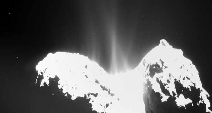 comet 67P jets