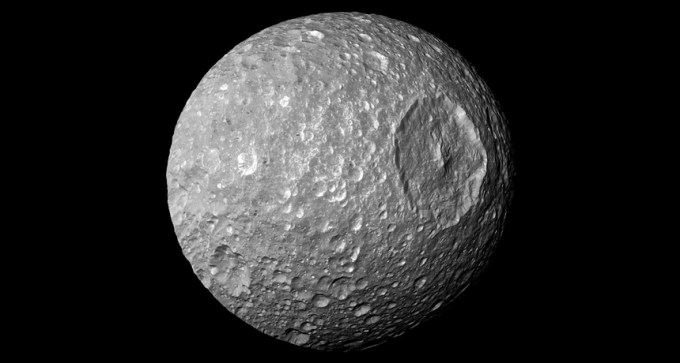 Saturn’s smallest major moon, Mimas