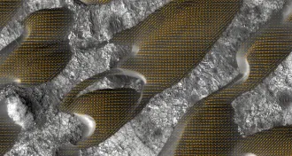 Nili Patera dune fields on Mars