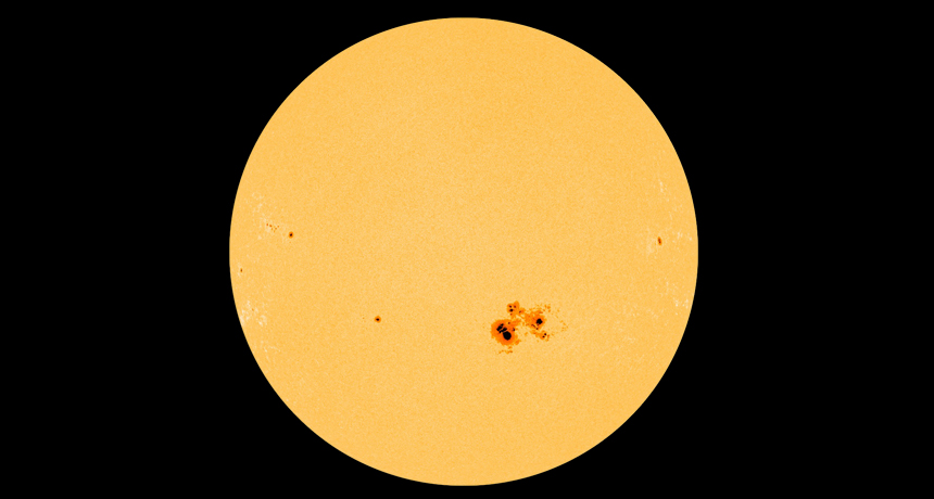 Huge sunspot