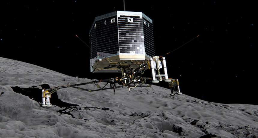 Philae lander illustration