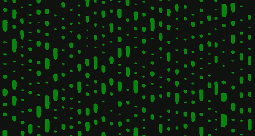 Microscope image of a Blu-ray Disc